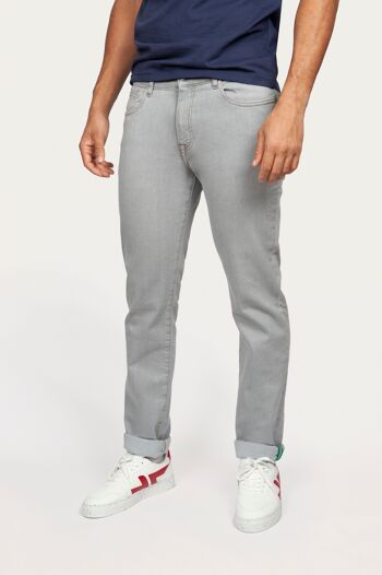 Serengeti Grey – Jeans ajusté gris éco-responsable 3