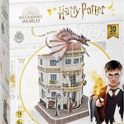 ASMODEE - Puzzle 3D della Gringott di Harry Potter