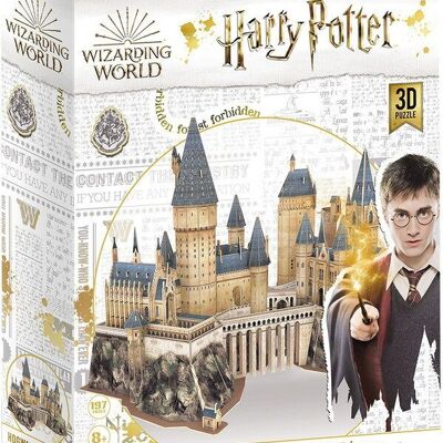 ASMODEE - Rompecabezas 3D de Harry Potter Hogwarts