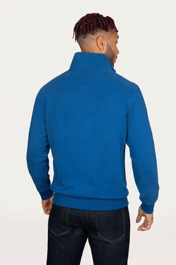 Mawenzi King Blue – Sweat-shirt bleu Roy 100% coton BIO 2