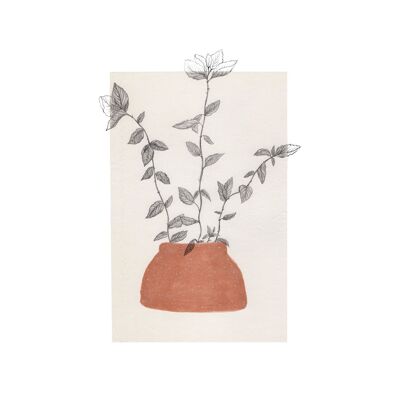 Blatt A4 „Mint“-Pflanzen