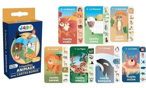 Jeu de 7 Familles Sur le Theme Des Animaux