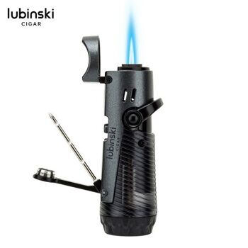 Lubinski Set Briquet et cutter YJA-80020 Noir 2
