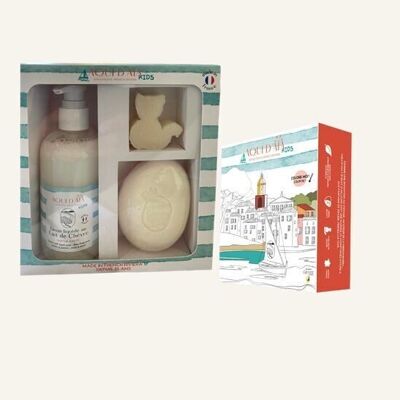 NUEVO ✨ Caja regalo para jabones infantiles con manteca de Karité y Leche de Cabra