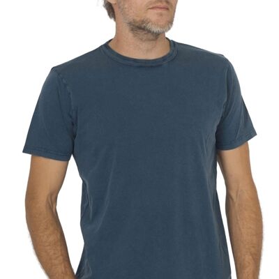 Fairwear Organic Basic Shirt Men Stone Washed Blue