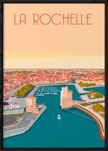 Affiche ville La Rochelle 4 3