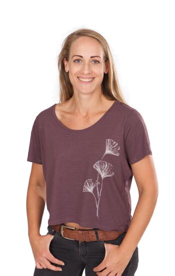 Chemise Fairwear Ecovero Femme Mulberry Violet Ginkgo 2