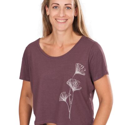 Fairwear Ecovero Shirt Women Mulberry Purple Ginkgo