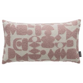 Coussin Ornements Rose Profond 1