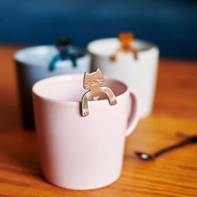 Cucchiaini da caffè a forma di gatti Coffee & Cats