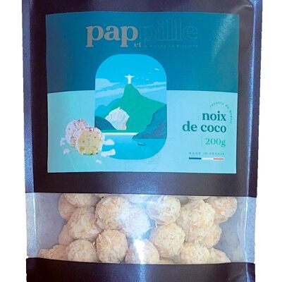 Billes de biscuits sucrés Pap et Pille NOIX DE COCO 200g