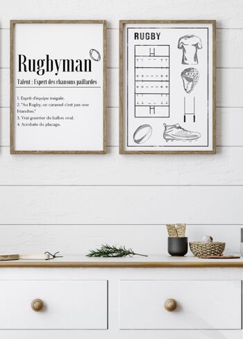 Affiche Définition Rugbyman 4