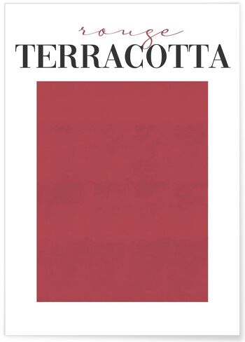 Affiche Rouge Terracotta 1