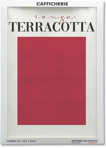Affiche Rouge Terracotta 2