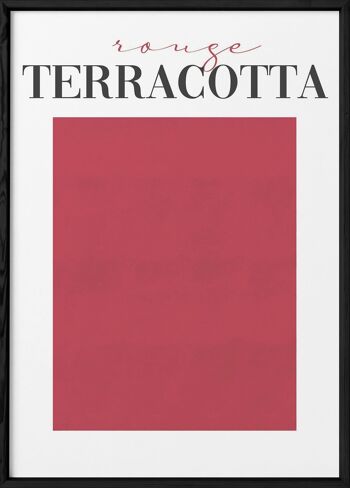 Affiche Rouge Terracotta 3