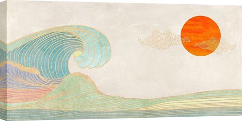 Quadro su tela: Sayaka Miko, The Big Wave