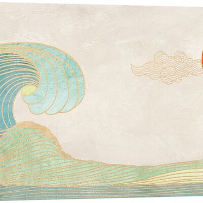 Canvas painting: Sayaka Miko, The Big Wave