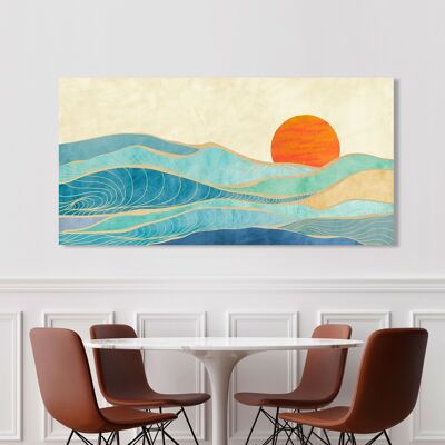 Canvas painting: Sayaka Miko, Tidal Wave