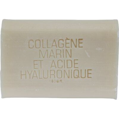 Jabón facial ácido hialurónico y colágeno marino - 100g