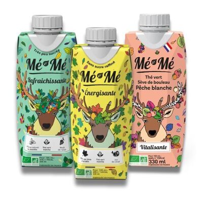 Implementation pack for restaurateurs: Mé-Mé mint, peach and lemon cold teas