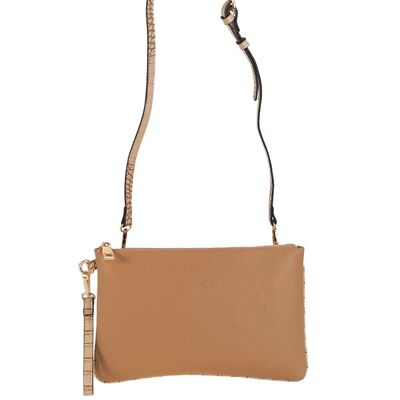 CARTERA BANDOLERA PU CAMEL