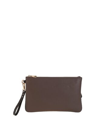 CARTERA BANDOLERA PU TAUPE 1