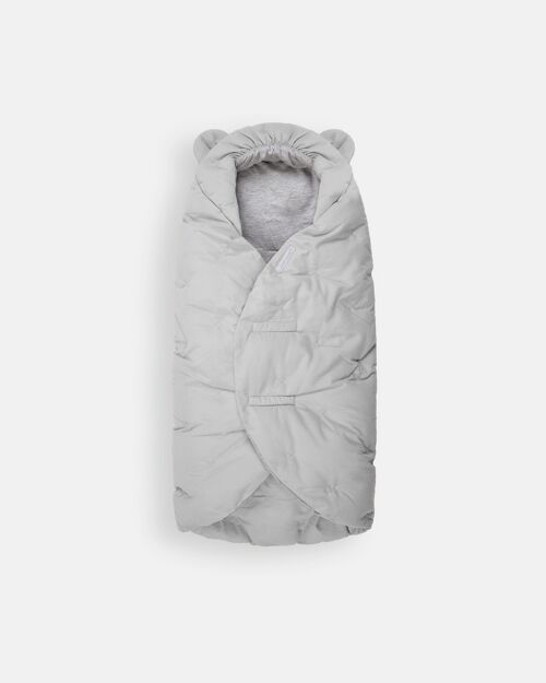 Arrullo 7AM Nido Cotton Airy: Forro Interior de Algodón 100% Transpirable, Materiales Suaves y Aireados, Ideal para Bebés - Gris Perla