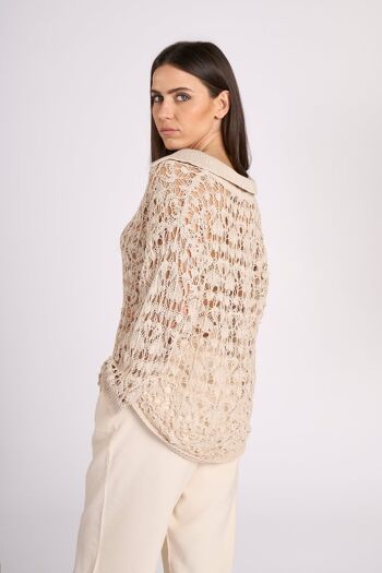 Maxi polo en crochet - Ines 1