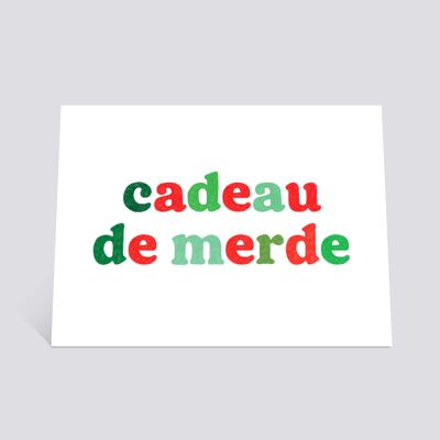 Carte "Cadeau de merde (Noël)"