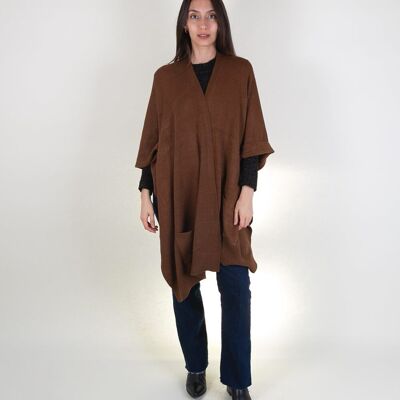 PONCHO LANA COLOR CAMEL