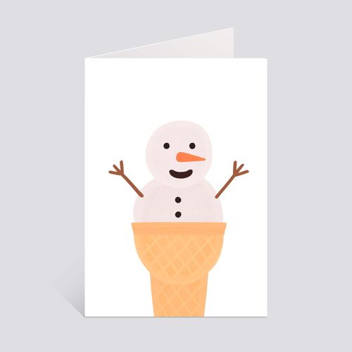 Carte "Happy Snowman"
