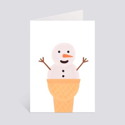 Carte "Happy Snowman"