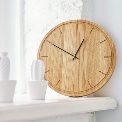 Oak Wood Wall Clock KARLIS
