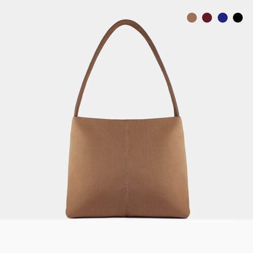 Sac bandoulière Hobo Bianca monochrome en taupe, bordeaux, marine, noir