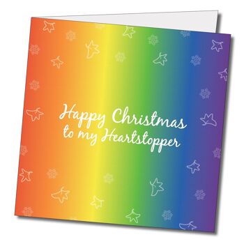 Joyeux Noël à mon Heartstopper. Carte de Noël LGBTQ+. 2