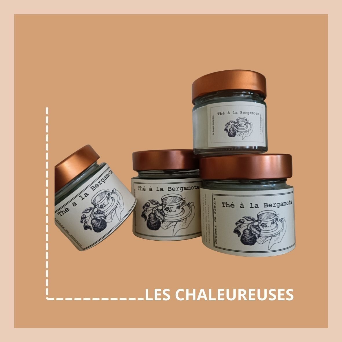 Soy and rapeseed wax candle - Bergamot Tea - 180g