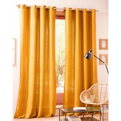 Set of 2 filtering eyelet curtains 140 x 260 cm "Cotton Gauze"