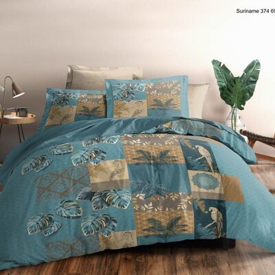 Complete pack 6 pieces duvet cover 240 x 220 - 100% cotton / 57 threads/cm² - For bed 140 x 190 cm - Printed