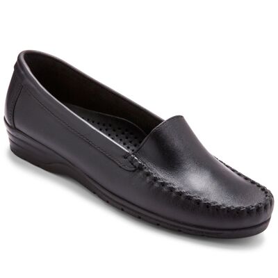 Large width smooth platform loafers (1004734 - 0026)