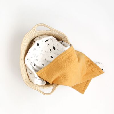 Coperta trapuntata per bambini con semi di senape