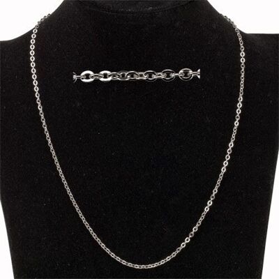Cadena de ancla de acero inoxidable FG, 2,4 mm, 45 cm