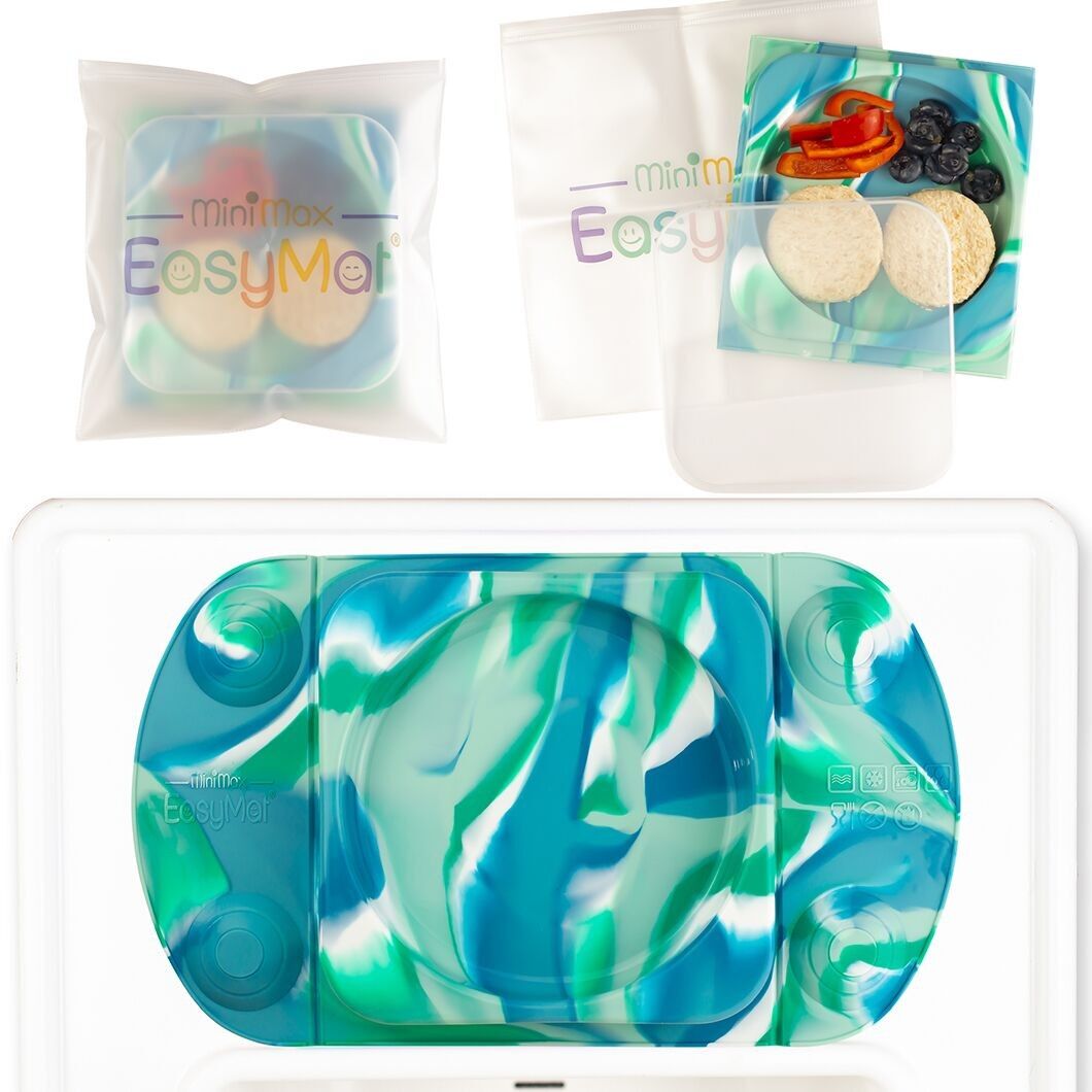 Tragbare offene Baby-Saugplatte (EasyMat MiniMax) – Ozean