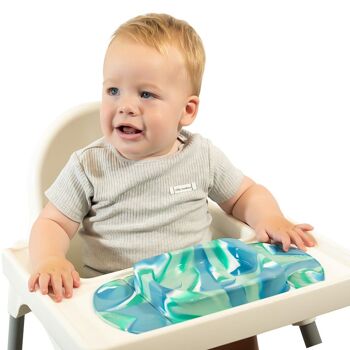 Plaque d'aspiration portative ouverte pour bébé (EasyMat MiniMax) - Océan 3