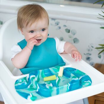 Plaque d'aspiration portative ouverte pour bébé (EasyMat MiniMax) - Océan 5