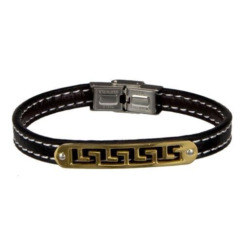 Bracciale in ecopelle con acciaio inossidabile 3