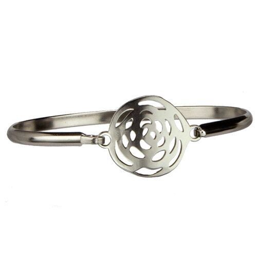Braccialetti in acciaio inossidabile, fiore