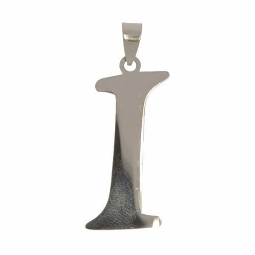 Edelstahlanhänger Buchstabe I