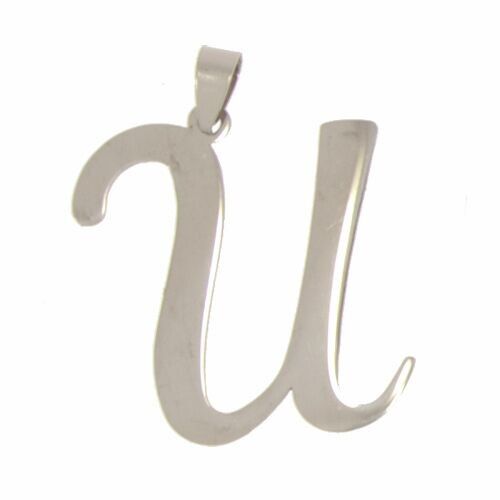 Ciondolo in acciaio inox lettera U