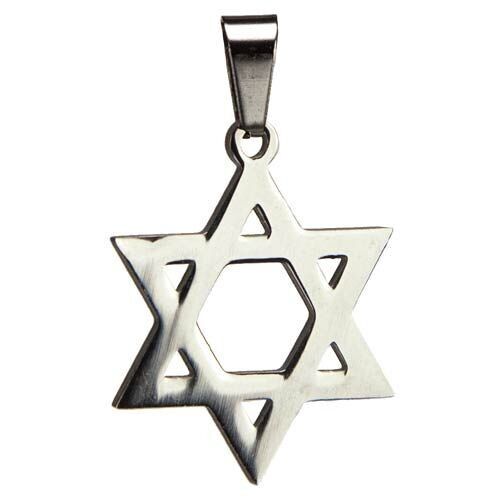 Edelstahlanhänger Davidstern