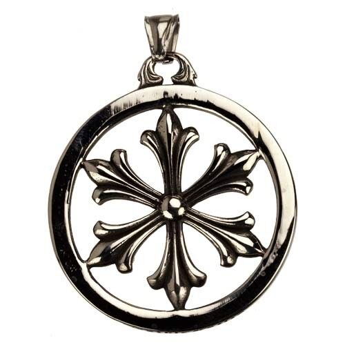 Cerchio pendente in acciaio inossidabile, 47 mm